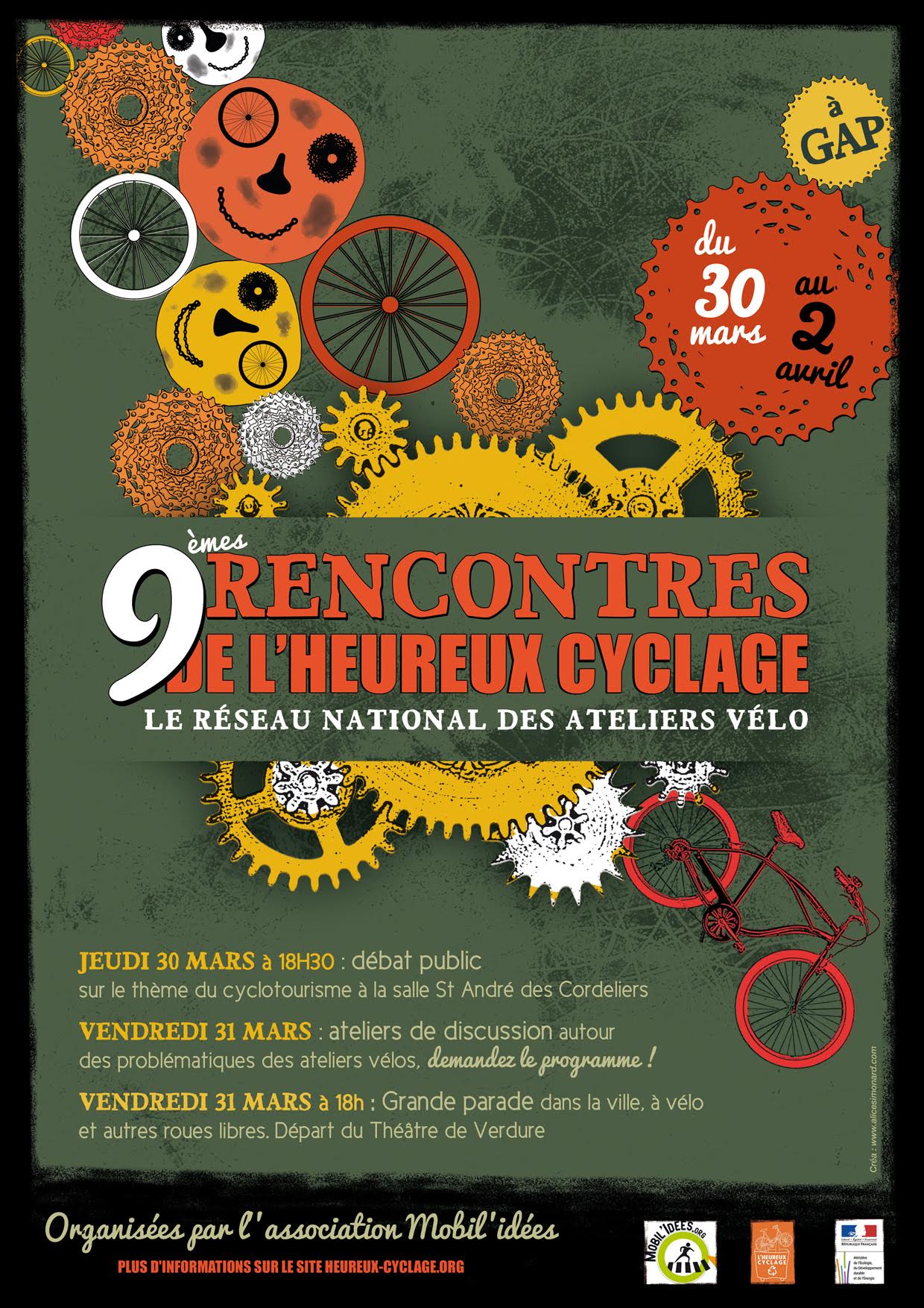 Rencontres nationales des ateliers vélo de France (voire plus), à GAP ! (30, 31/03 et 1er avril)