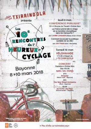 You are currently viewing Direction Bayonne pour les rencontres de l’Heureux Cyclage , du 8 au 11 mars !