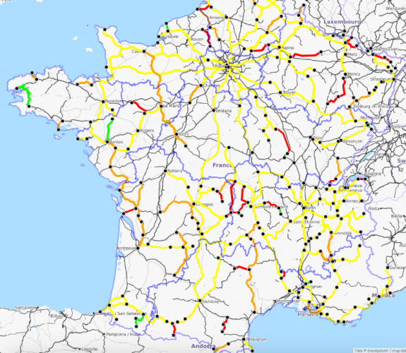 Lire la suite à propos de l’article La carte de l’état réel des trains du quotidien