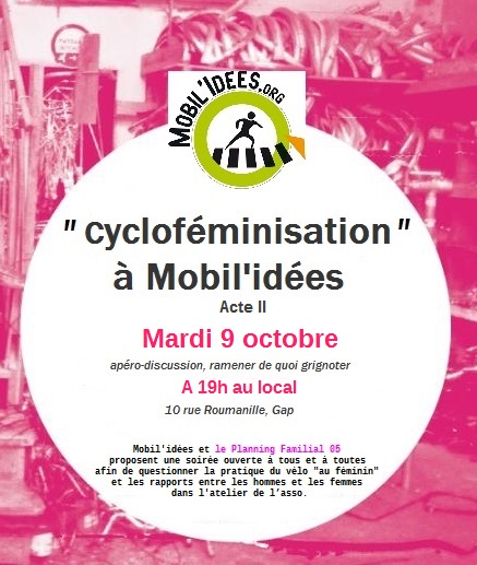 Lire la suite à propos de l’article Cycloféminisation à Mobil’idées – acte II !