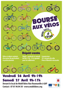 Lire la suite à propos de l’article Bourse aux vélos de printemps les 26 et 27 avril !